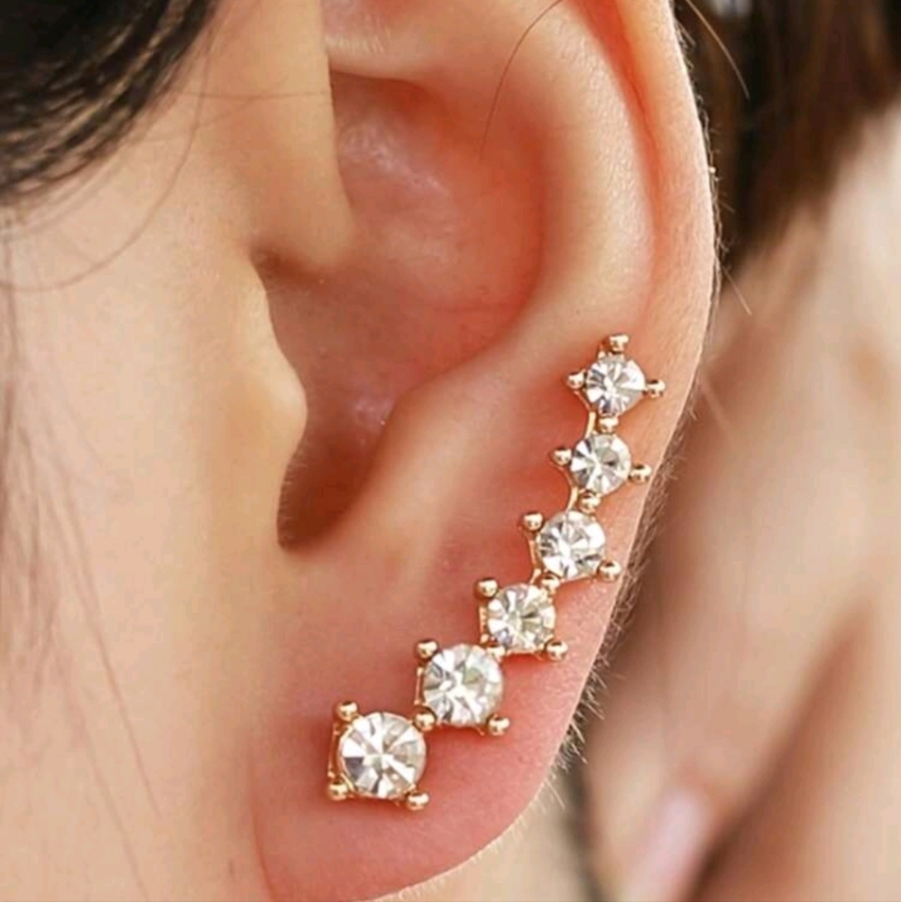 Rhinestone Stud Earrings